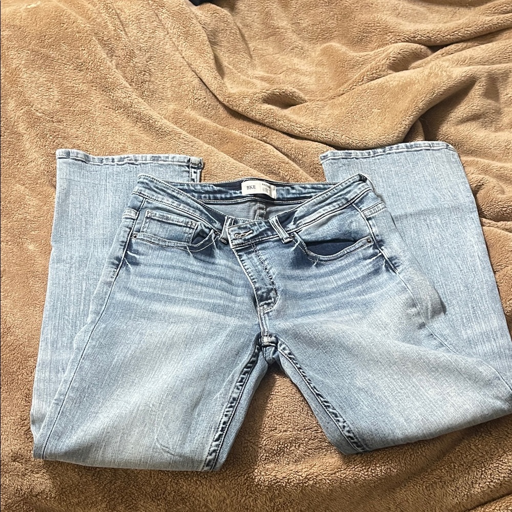 BKE Women's Straight Leg Jeans in Light Blue